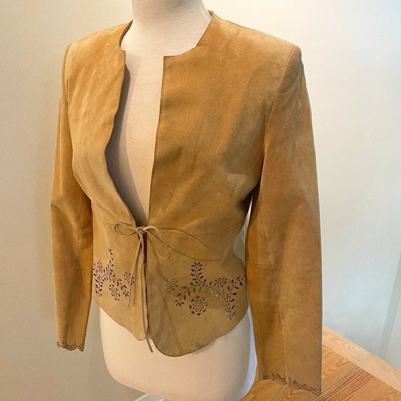 Valerie Stevens Suede Leather Jacket - Picture 1 of 9